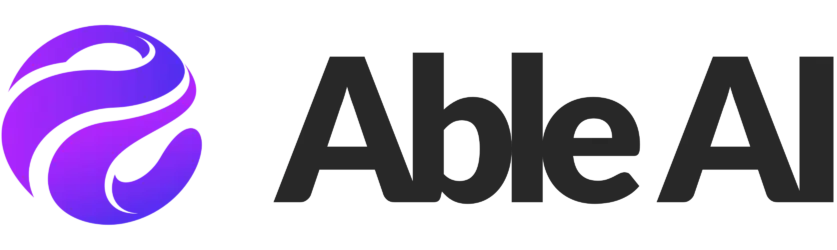 Able AI Logo Black