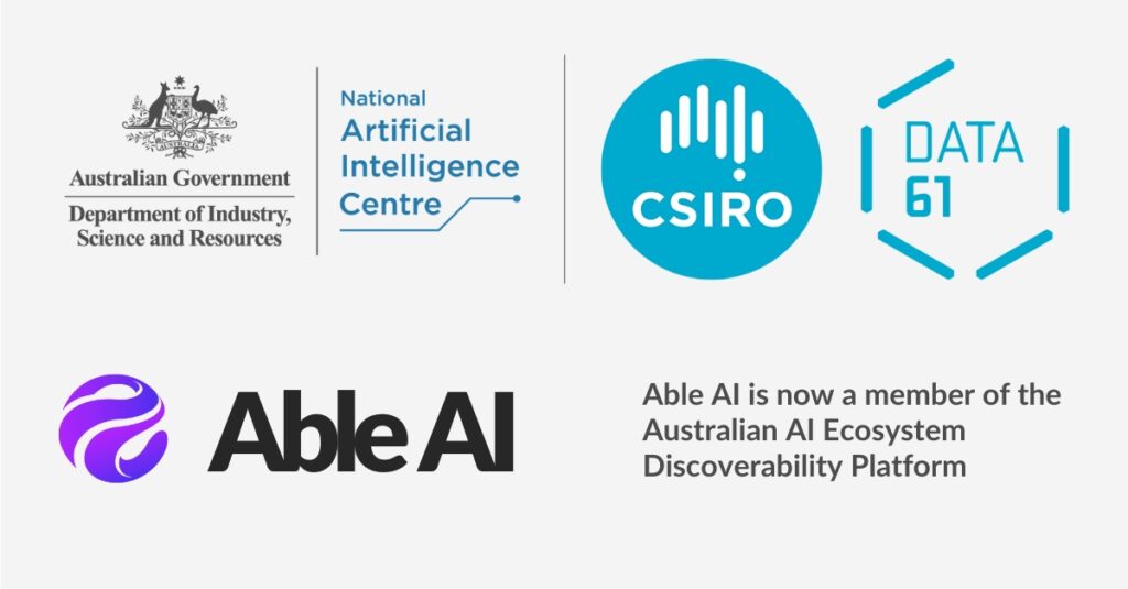 Able AI Featured on the Australian National AI Ecosystem Discoverability Platform